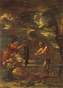 Salvator Rosa Odysseus and Nausicaa oil painting artist